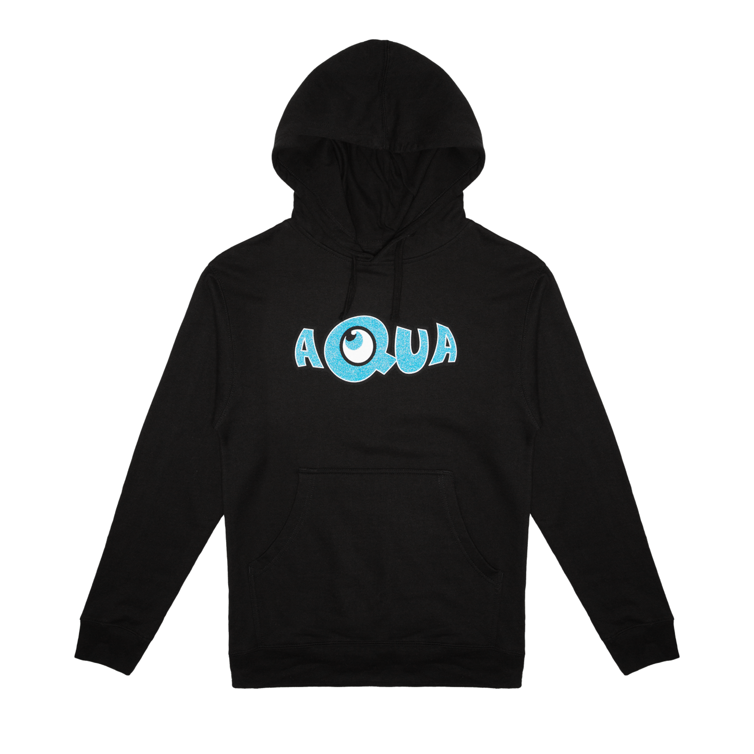 GLITTER BOMB PULLOVER HOODIE - BLACK